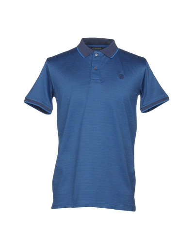 Shop Roberto Cavalli Polo Shirts In Blue