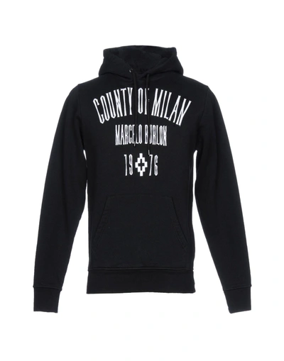 Shop Marcelo Burlon County Of Milan Hooded Sweatshirt In Black