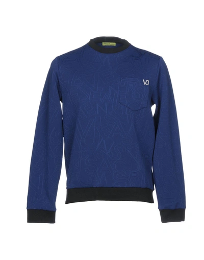 Shop Versace Jeans Sweatshirt In Blue