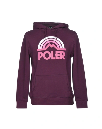 Shop Poler Sweatshirts In Deep Purple