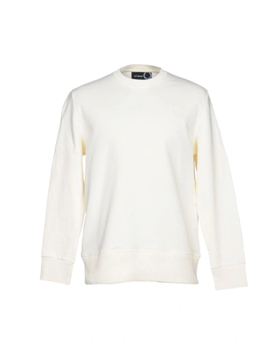 Shop Fred Perry Sweatshirt In Ivory