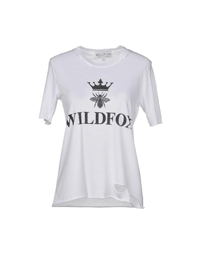 Shop Wildfox T-shirts In White