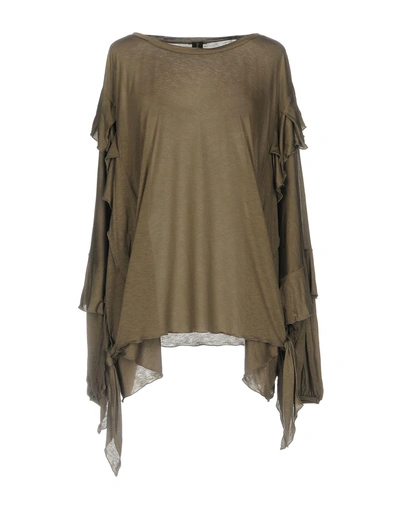 Shop Alexandre Vauthier T-shirt In Military Green