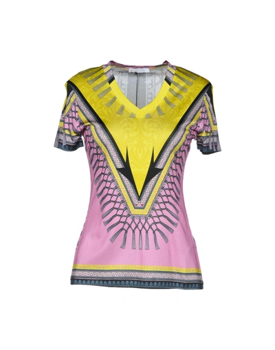 Shop Versace T-shirts In Pink