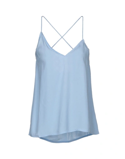 Shop Bless'ed Are The Meek Top In Sky Blue