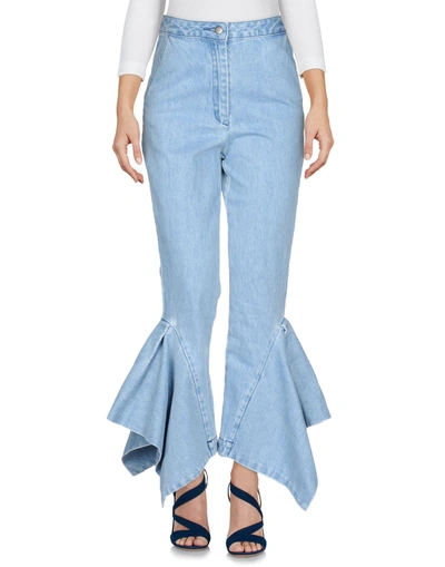 Shop Edit Denim Pants In Blue