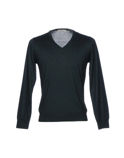 Shop Laneus Sweaters In Dark Green