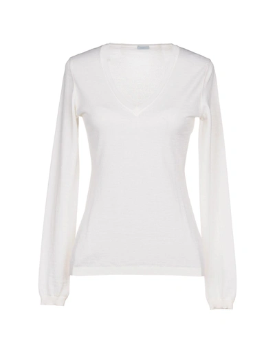 Shop Malo Cashmere Blend In Ivory