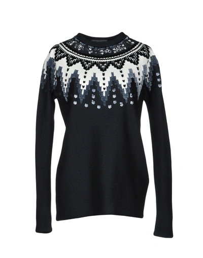 Shop Ermanno Scervino Woman Sweater Black Size 6 Wool, Silk, Cashmere