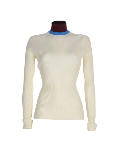 Shop Calvin Klein Jeans Est.1978 Turtlenecks In Ivory