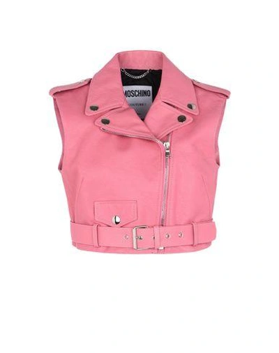 Shop Moschino Vests In Pink