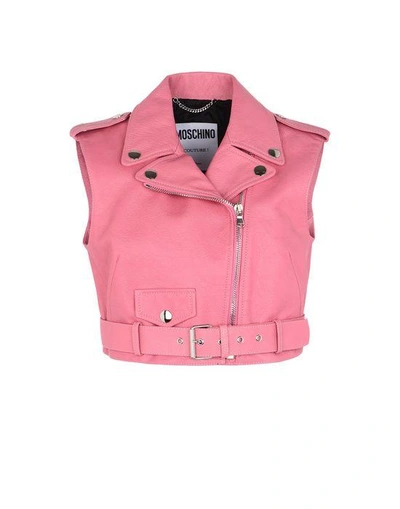 Shop Moschino Vests In Pink