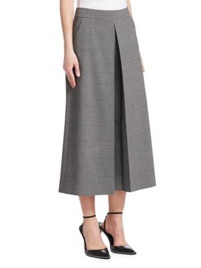Shop Alexander Wang High-waisted Cropped Wide-leg Trousers In Grey Mult