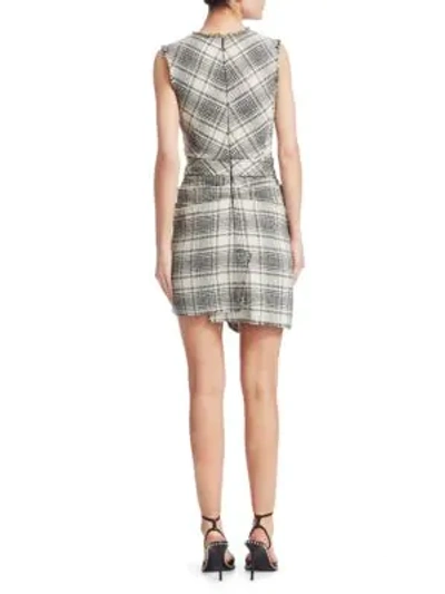 Shop Alexander Wang Deconstructed Tie-front A-line Dress In Black And White