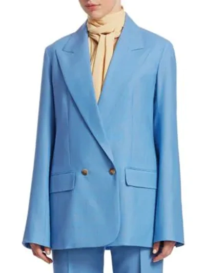 Shop The Row Presner Jacket In French Blue