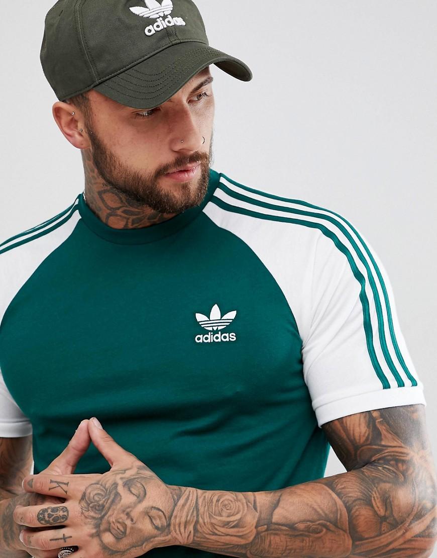 adidas green california t shirt