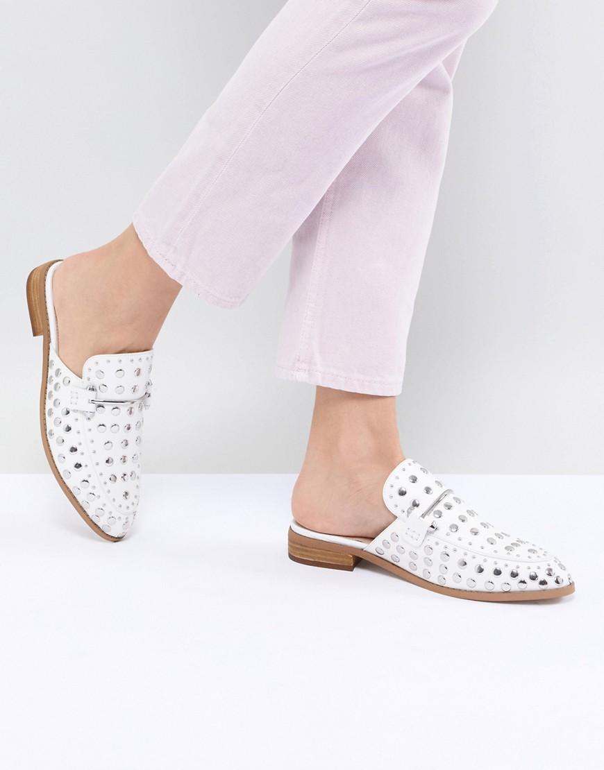 steve madden white mules