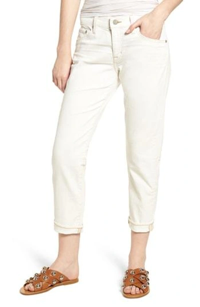 Shop Ag 'the Ex-boyfriend' Crop Slim Jeans In 1 Year Neutral White