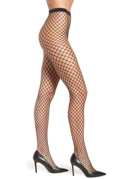 Shop Wolford Tina Summer Net Tights In Black