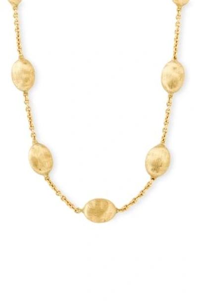 Shop Marco Bicego 'siviglia' Station Necklace In Yellow Gold