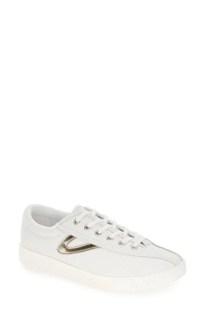 Shop Tretorn 'nylite2 Plus' Sneaker In White/ Gold