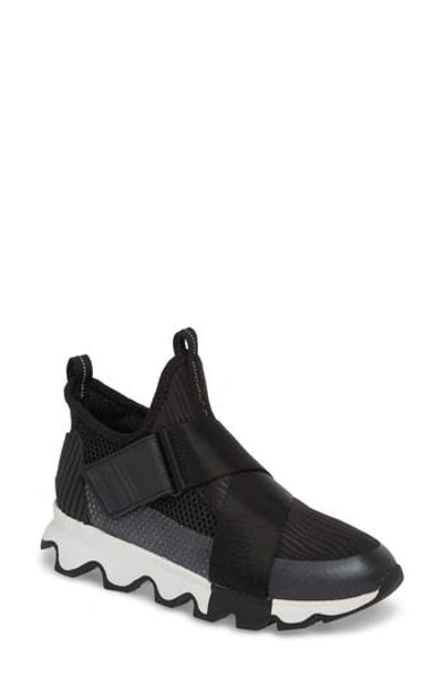 Shop Sorel Kinetic Sneak High Top Sneaker In Black/ White