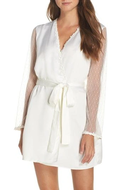 Shop Flora Nikrooz Showstopper Robe In Ivory