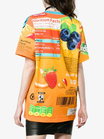 Shop Moschino Juice Box Cartoon T Shirt In Multicolour
