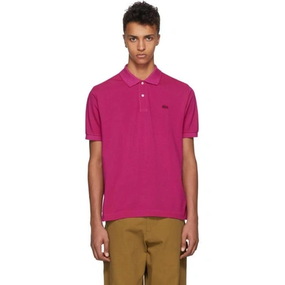 Shop Junya Watanabe Pink Lacoste Edition Logo Polo In 3 Pink