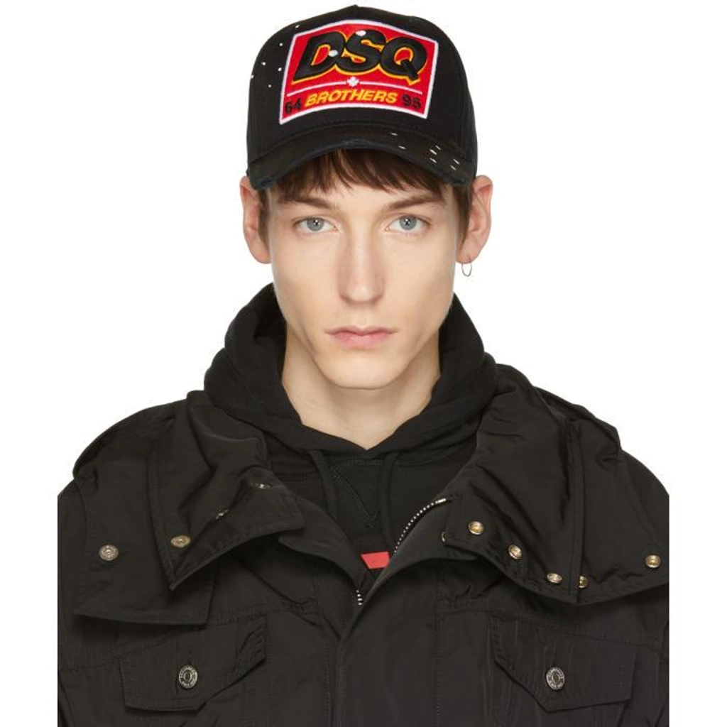 Dsquared2 Black dsq Brothers Cap ModeSens