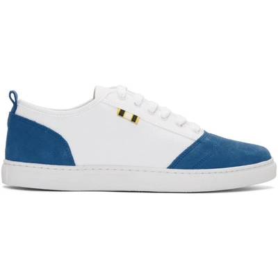 Shop Aprix Blue & White Apr-001 Sneakers In Royal White