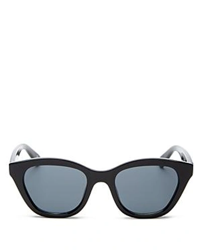Shop Le Specs Women's Wannabae Cat Eye Sunglasses, 49mm In Black/smoke