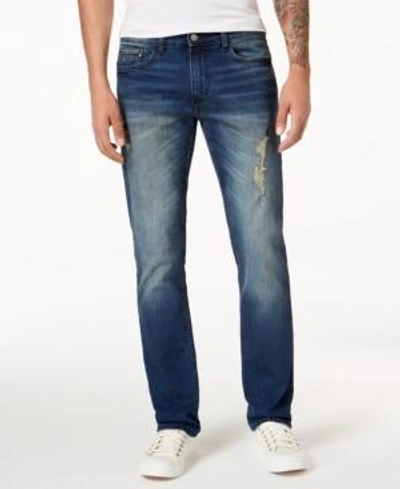 Shop Calvin Klein Jeans Est.1978 Men's Slim-fit Ripped Jeans In Rip Midwest