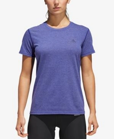 Shop Adidas Originals Adidas Ultimate Climalite T-shirt In Real Purple