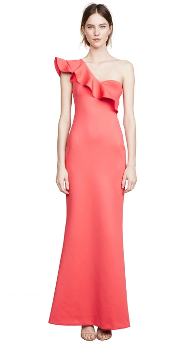 Shop Black Halo Carmel Gown In Canyon Coral