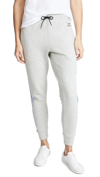 Shop Etre Cecile Rib Track Pants In Light Grey Marle