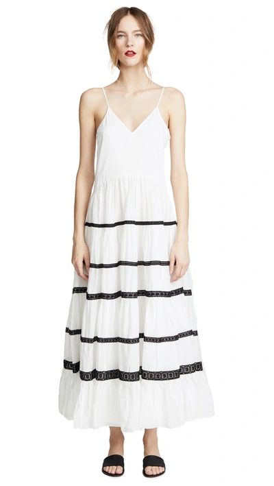 Shop Carolina K Marieta Dress In White/black