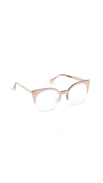 Shop Super Sunglasses Tuttolente Numero 39 Glasses In Rosa/clear