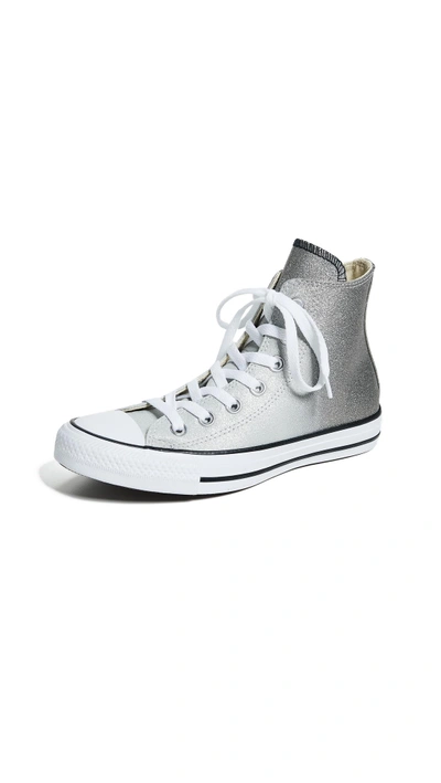 Shop Converse Chuck Taylor All Star High Top Sneakers In Ash Grey/black/white