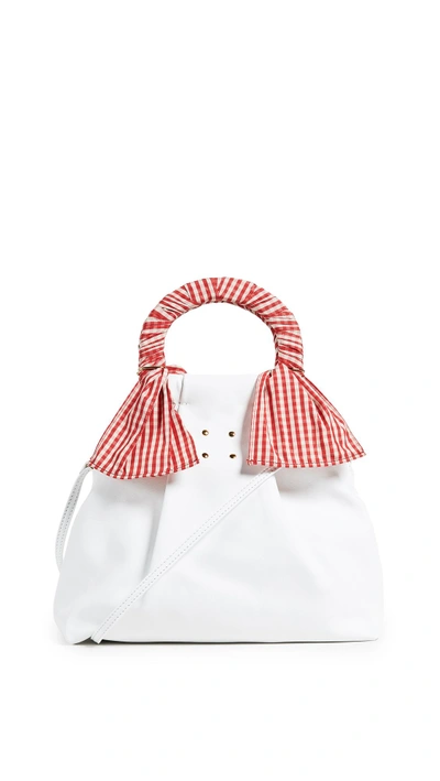 Shop Trademark Hazel Bag In White/red/cream