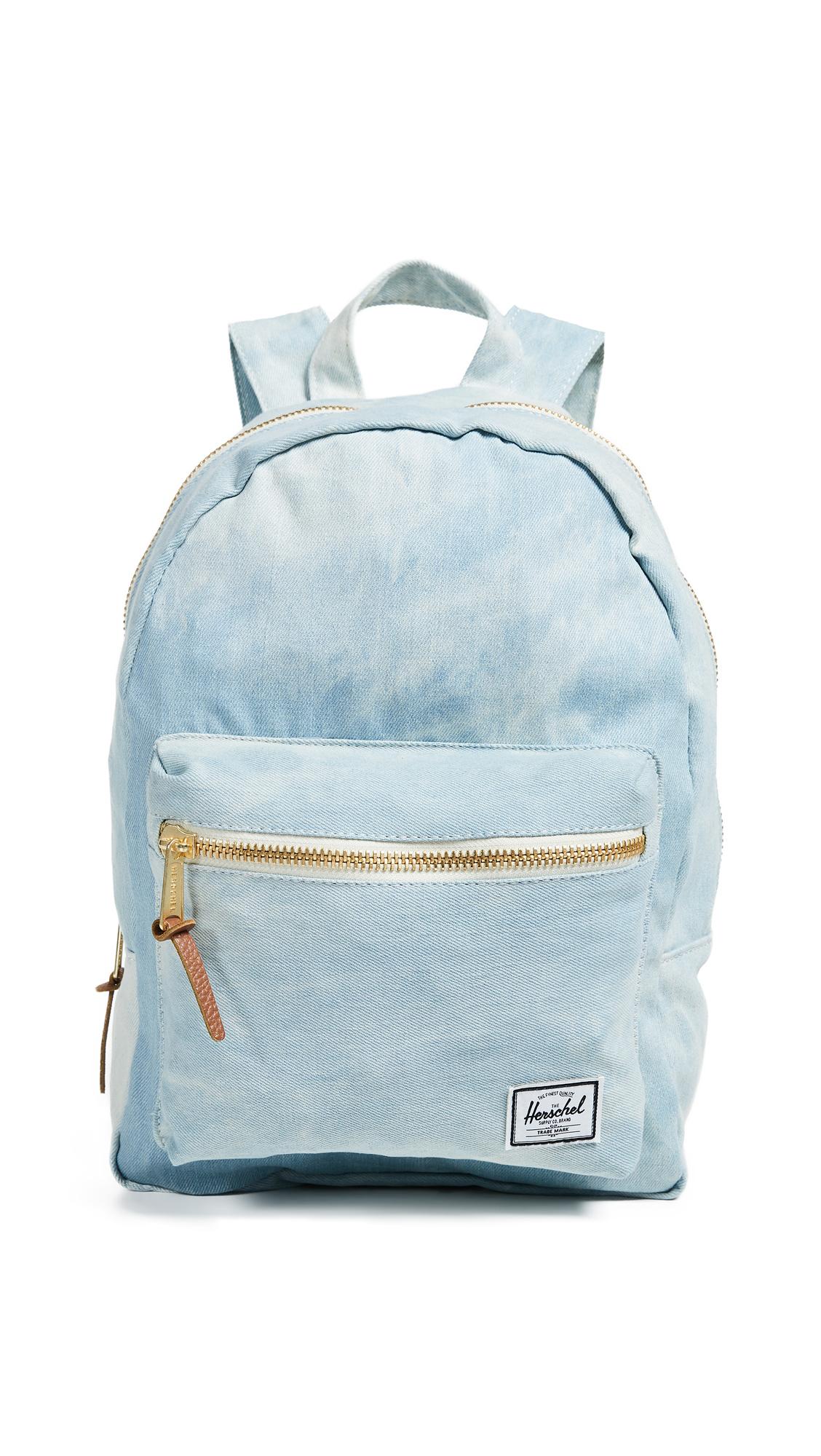 herschel bleached denim backpack