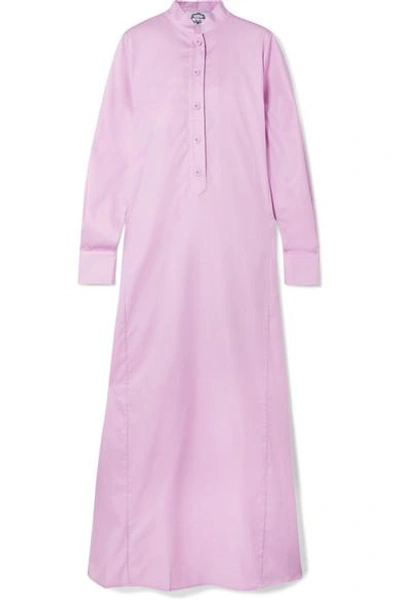 Shop Evi Grintela Jackie Cotton Maxi Dress In Lilac