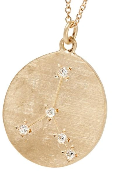 Shop Brooke Gregson Cancer 14-karat Gold Diamond Necklace
