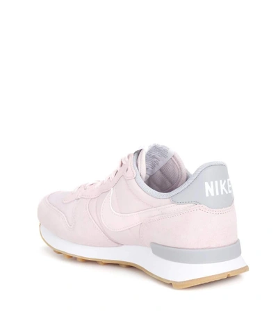 Shop Nike Internationalist Suede Sneakers In Pink