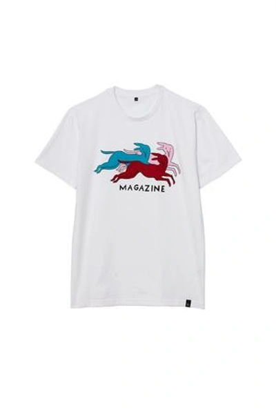 Shop By Parra Opening Ceremony Dog Magazine T-shirt In White