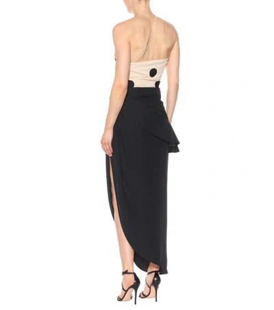 Shop Jacquemus La Jupe Sol Asymmetric Skirt In Black