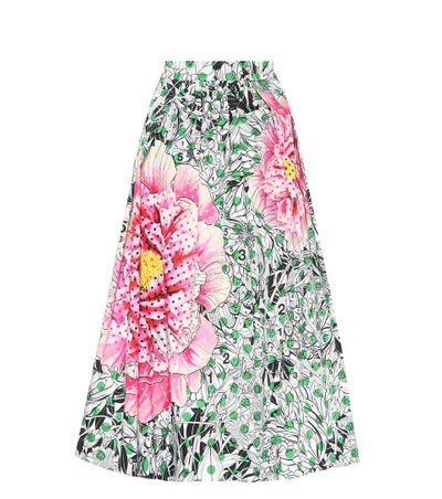 Shop Mary Katrantzou Bowles Floral-printed Skirt In Multicoloured