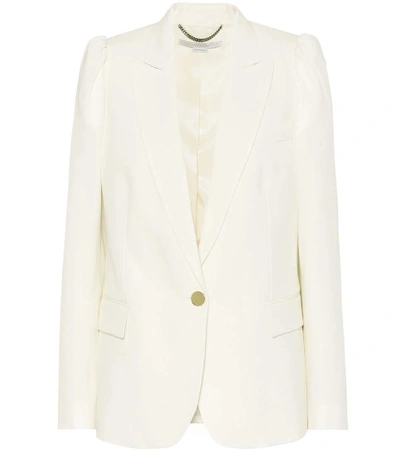 Shop Stella Mccartney Wool Twill Blazer In White