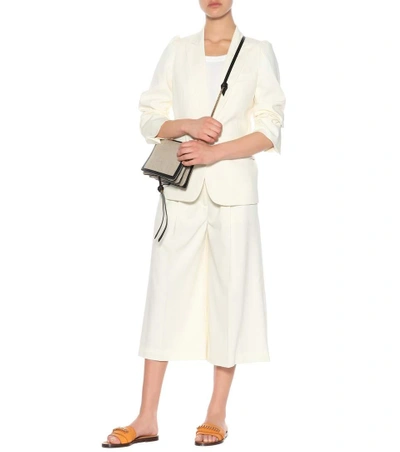 Shop Stella Mccartney Wool Twill Blazer In White