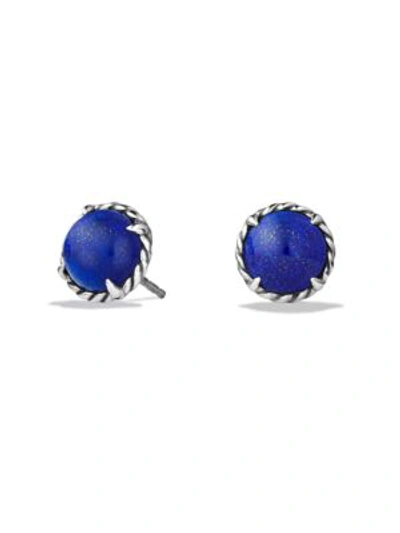Shop David Yurman Châtelaine Earrings In Lapis Lazuli